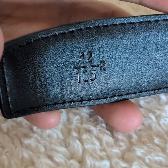 Salvatore Ferragamo Black Leather Belt with Gold Double Gancini Buckle